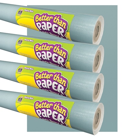 Teacher Created Resources Better Than Paper Bulletin Board Roll, 4ft. x 12ft., Stone Blue, 4PK 32465